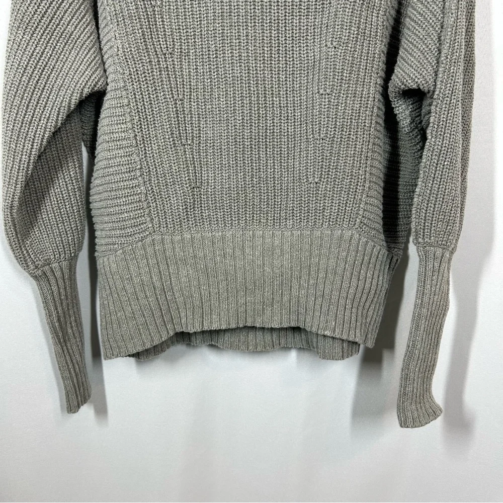 Free People | Oversized Turtleneck Knit Sweater Gray Women's Size XS